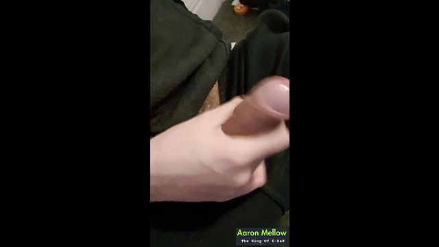 Hand Strokes Rigid Cock to Precum