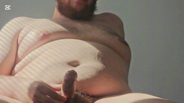Chubby Amateur Masturbates His Hard Cock