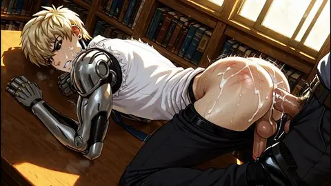 Genos Tops in Anime Yaoi Scene