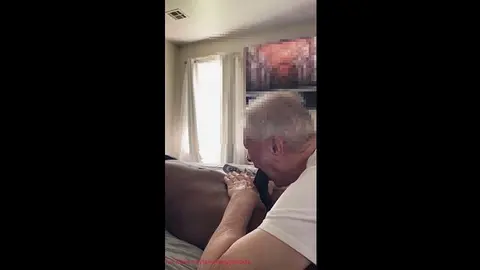 Grandpa Sucks Big Black Cock