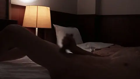 Solo Guy Masturbates in Retro Inn Bed