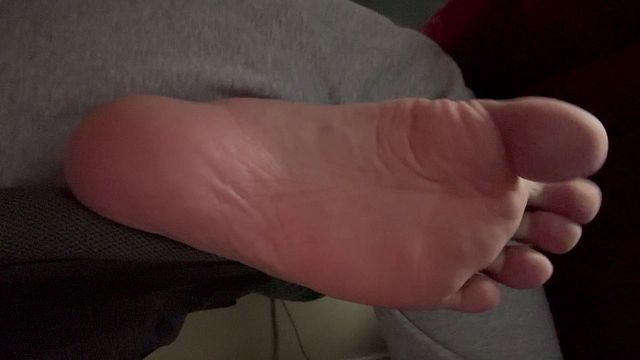 Femboy Shows Off His Feet in Closeup