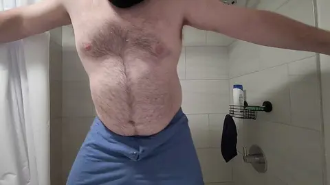 Gay Guy Masturbates in Shower
