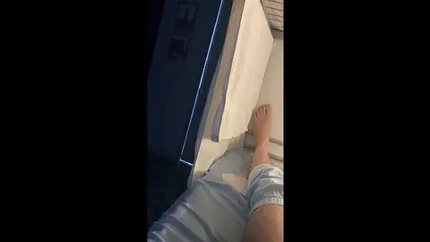 Solo Guy Masturbates in Hostel Room