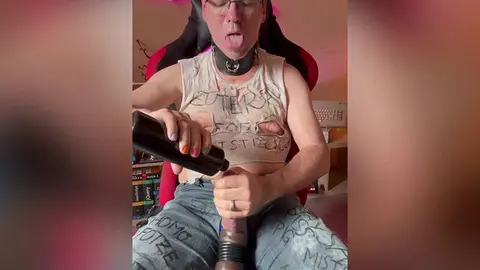 Dirty Pig Enjoys Piss Play