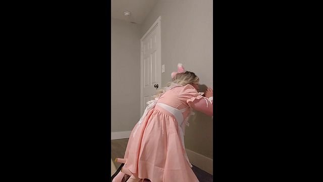 Sissy Josie Sucks Dildo in Solo Play