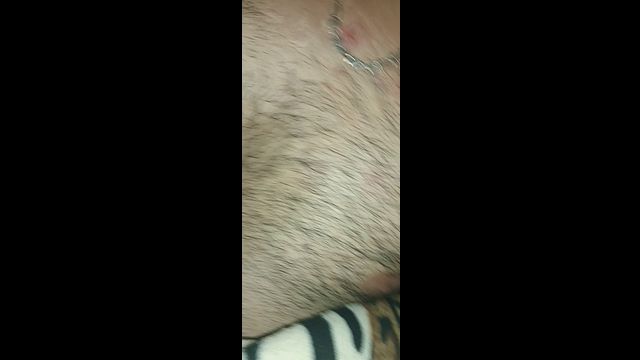 Hairy Chested Guy Shows Off Morning Body