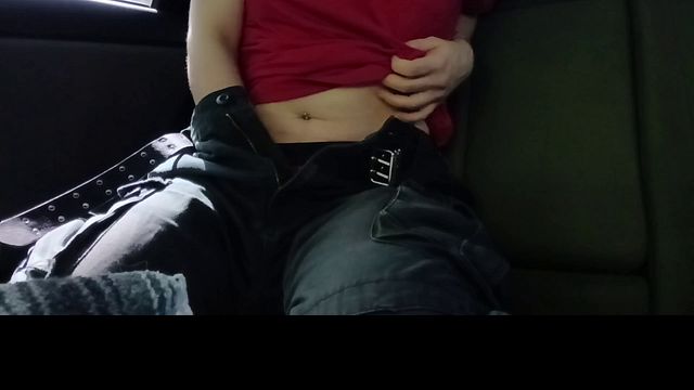 FTM Orgasm in Parking Lot