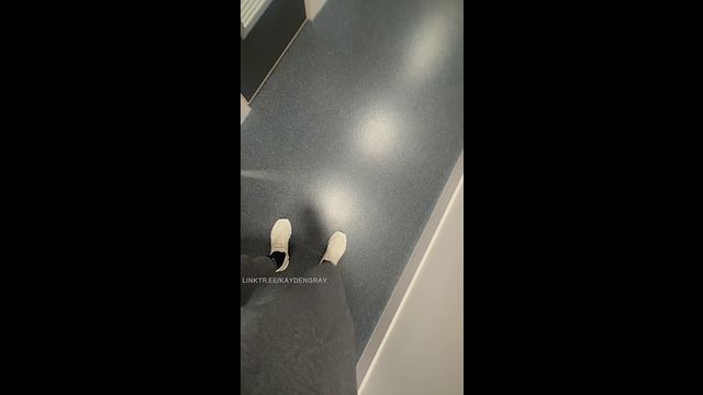 Guy Blows Thick Load on Public Toilet Mirror