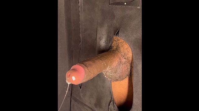 Married BBC Uses Gloryhole as Cumdump