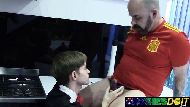 Twink Sucks Thick Boner to Drain