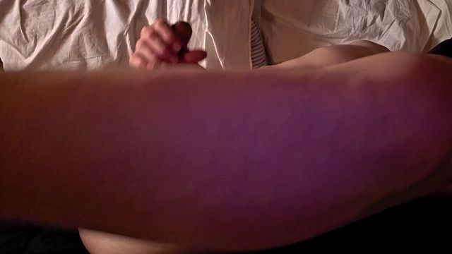 Huge Dick Solo Male Masturbates to Creamy Cumshot