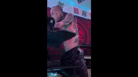 Tattooed Hunk Jerks Off with Multiple Cumshots