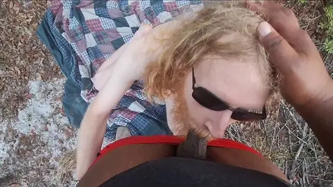 Caught in Woods Leads to Oral and Fingering