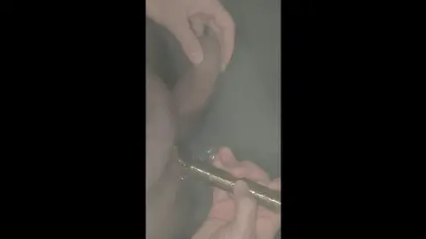 Solo Guy Masturbates in Shower