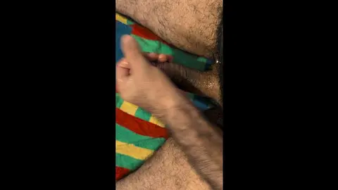 Solo Guy Strokes Cock to Orgasm