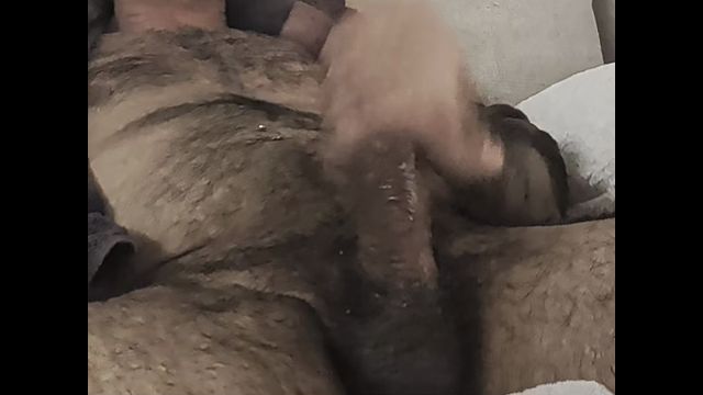 Solo Guy Strokes Lubed Cock Watching Porn