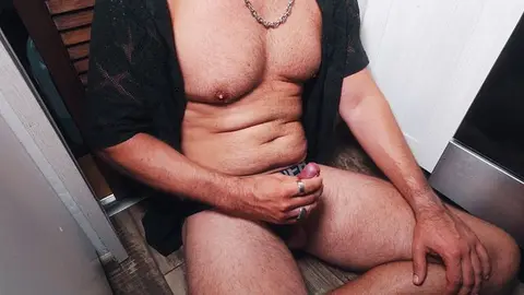 Daddy Solo Jerks Off with Huge Cumshot