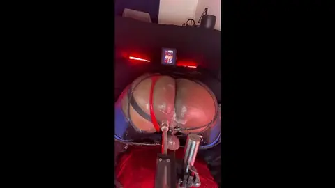 Huge Ass Stretched by Fantasy Dildo