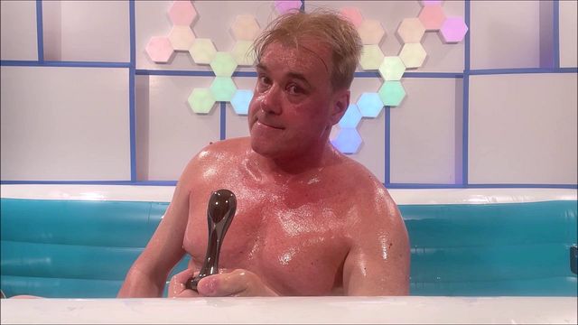 Gay Oil Play with Sex Toys
