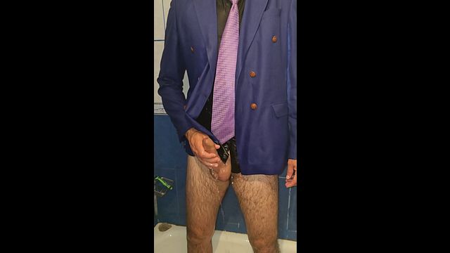 Executive Masturbates in Shower