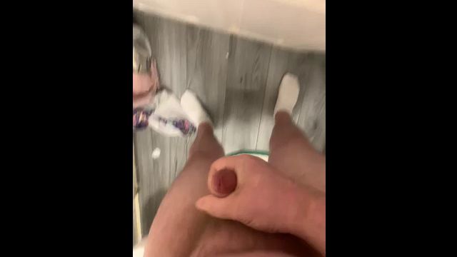 Solo Guy Jerks Off and Cums
