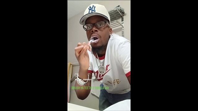 Guy Brushes Teeth with Cum Toothpaste