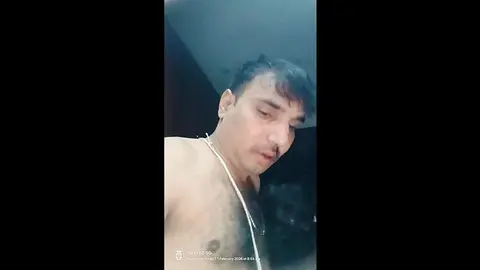 Indian Man Enjoys Solo Shower