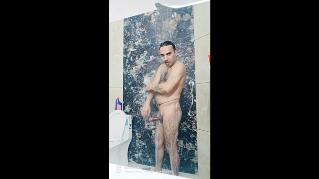 Indian Guy Enjoys Shower and Masturbation