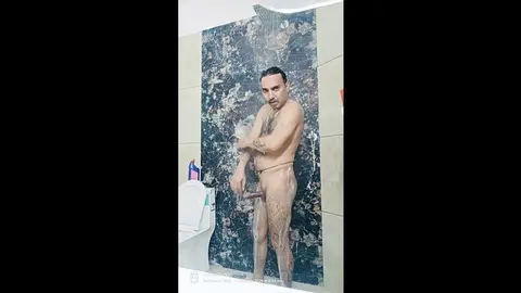 Indian Guy Enjoys Shower and Masturbation