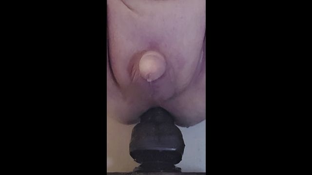 Guy Rides Deep Dildo in Solo Play