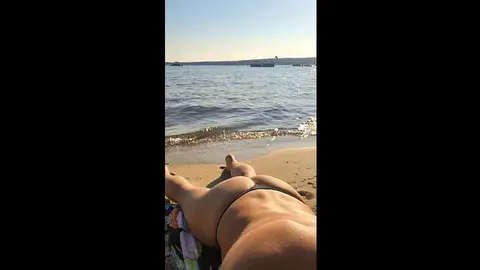 Gay Beach Threesome Outdoor Sex