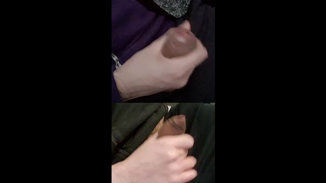 Two Plump Cocks Leak Pre-Ejaculate During Wanking