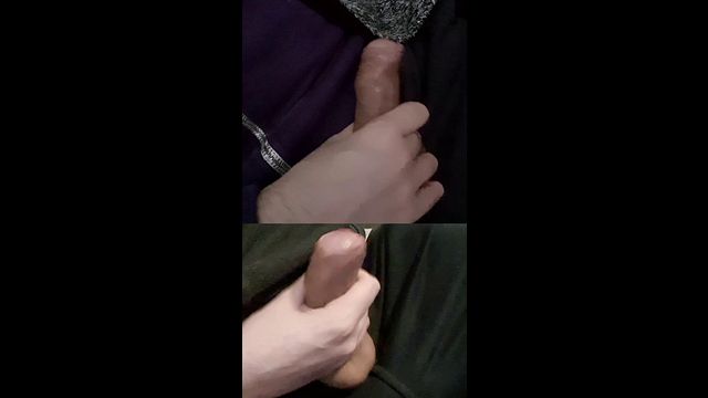 Fat Veiny Cocks Leak Pre-Cum During Masturbation