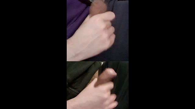 Two Plump Dicks Drip Pre-Ejaculate