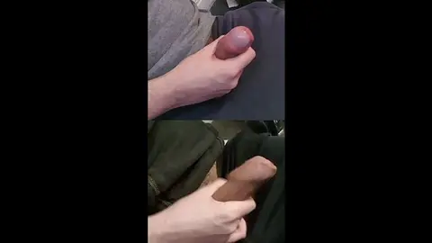 Two Fat Cocks Leak Pre-Cum During Jerk Off
