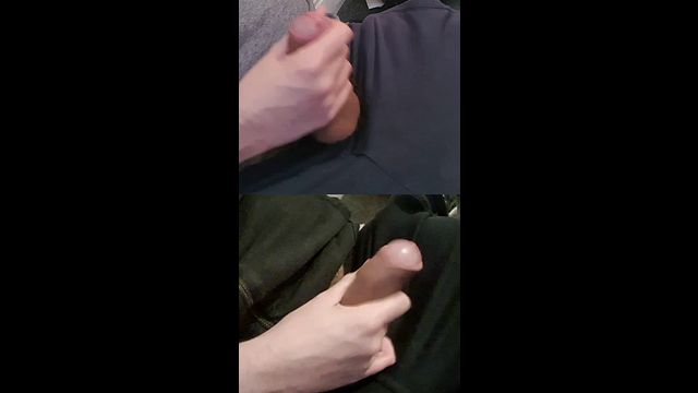Thick Dicks Rubbed with Glistening Pre-Cum