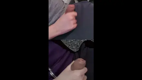 Gay Duo Strokes Massive Throbbing Dicks with Precum