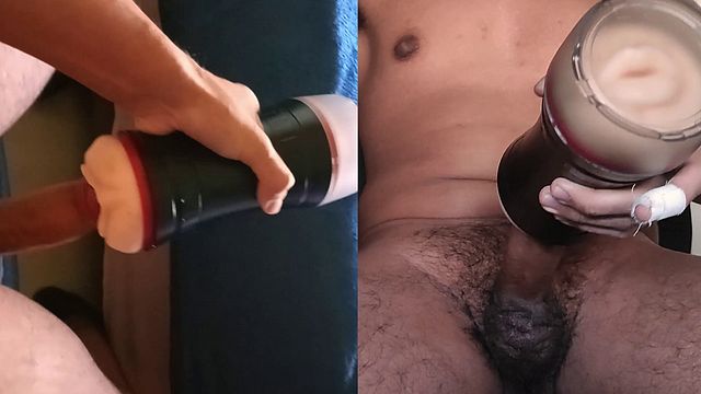 Hairy Guy Plays with Sex Toy