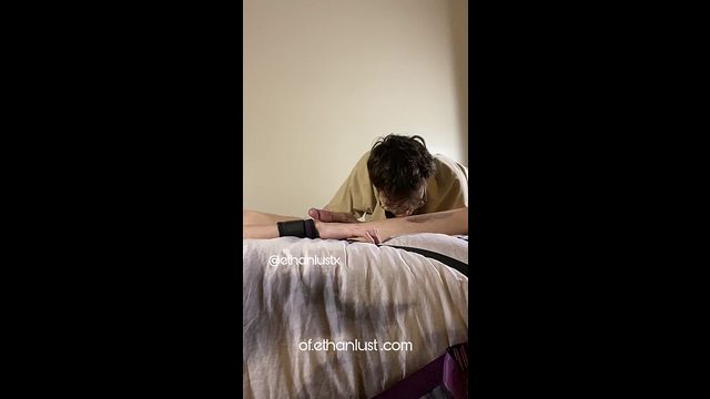 Twink Gets Tied Down for Intense Blowjob