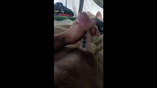 Solo Guy Masturbates to Climax