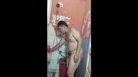 Horny Guy Grips Cock Hard for Intense Blowjob