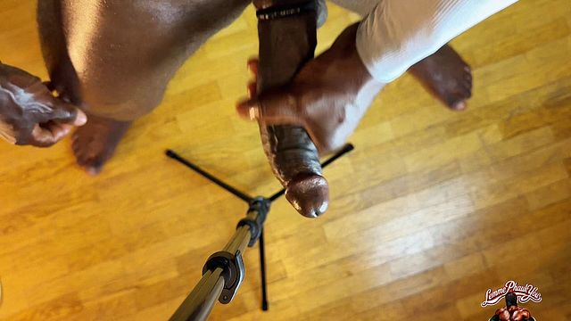Black Dick Cumshot with Metallic Finish