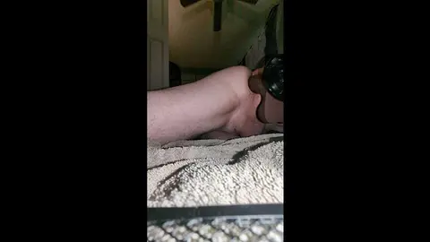 Sissy Plays with Large Dildo Toy