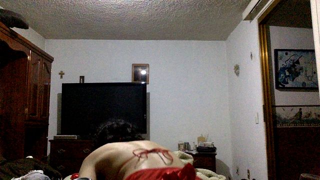 Gay Guy Uses Glass Wand in Ass While Wearing Red Skirt