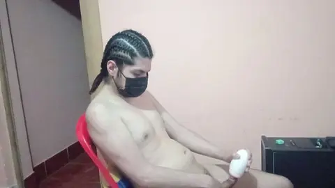 Solo Guy Masturbates to Climax