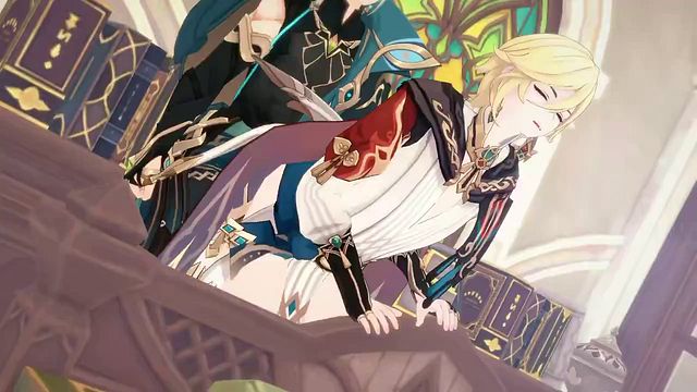 Genshin Impact Characters Engage in Anime-Style Gay Sex