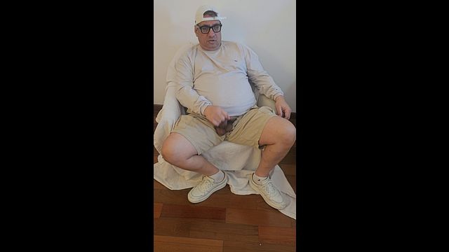 Horny Guy Jizzes After Masturbating