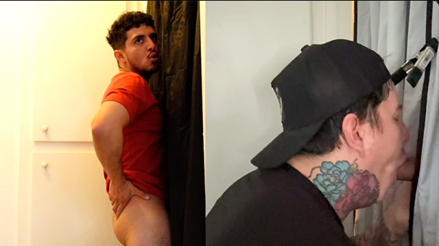 Straight Guy Tries Gloryhole for First Time