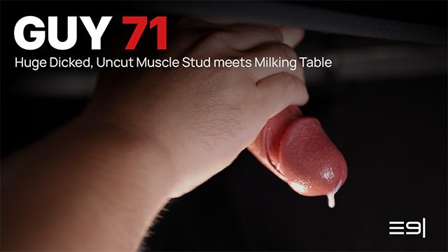 Uncut Cock Meets Milking Table for Intense Edging